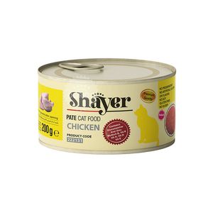 کنسرو غذای گربه شایر مدل chicken وزن 200 گرم